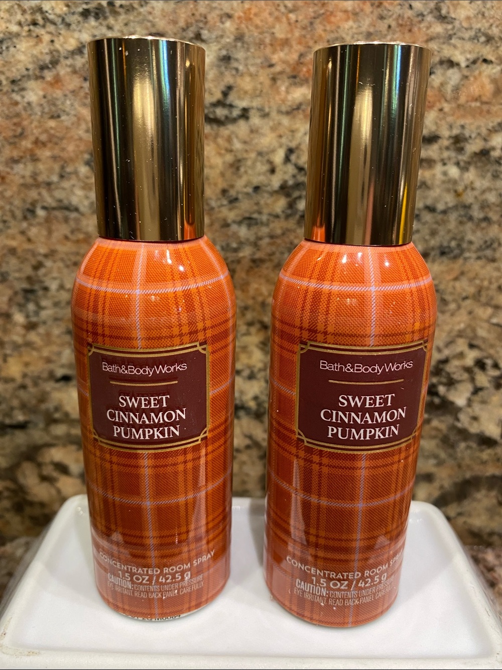 2) “Sweet Cinnamon Pumpkin” Concentrated Room Sprays ea 1.5 oz / 42.5 g B&BW NWT